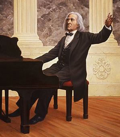 Liszt Ferenc a zongoránál – Liszt Ferenc Zongoraterem